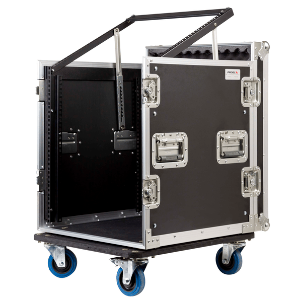 PROEL STAGE Custodia COMBO 19' 12U con portamixer 10U regolabile in altezza, profondità utile corpo 45cm.