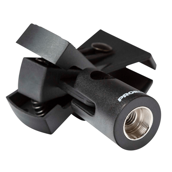 PROEL STAGE Supporto universale a pinza in ABS con vite bloccante per microfono (Ø min - max: 20 - 32 mm).