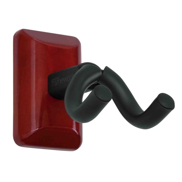 Gator Frameworks GFW-UKE-HNGRCHR Supporto da parete per ukulele e mandolino con piastra in ciliegio