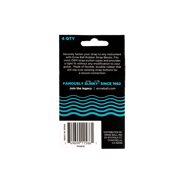 Ernie Ball 5619 Strap Blocks Blue
