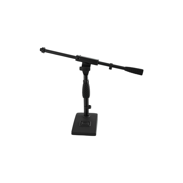 Gator Frameworks GFW-MIC-0821 Supporto microfonico per grancassa e amplificatore con braccio da 40,6 cm e base compatta<br>