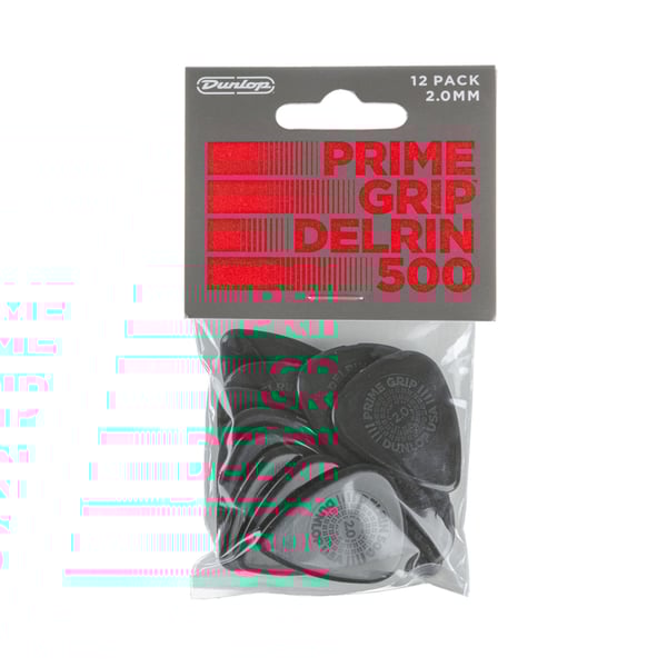 Dunlop 450P200 Prime Grip Delrin 500 2.0 mm Player's Pack/12