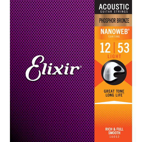 ELIXIR 16052 ACOUSTIC PHOSPHOR BRONZE NANOWEB