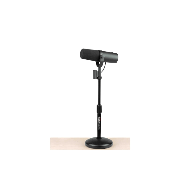 Gator Frameworks GFW-MIC-0501 Supporto per microfono da tavolo con base rotonda