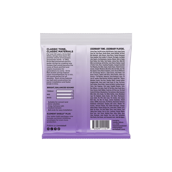 Ernie Ball Corde per Ukulele BE 2327 Con/Ten Wound