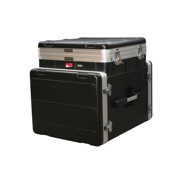 Gator Cases GRC-10X8 PU Rack audio 10U Pop Up, 8U laterale