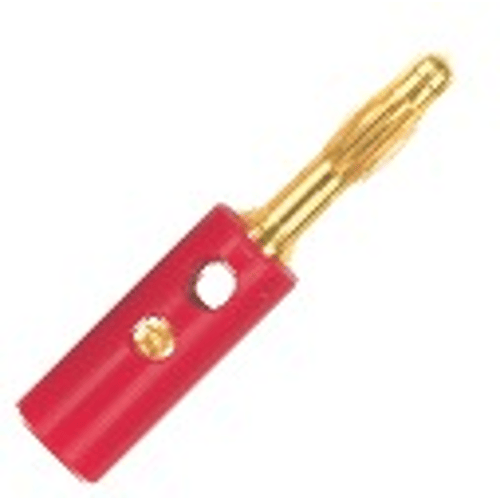 PROEL STAGE Spinotto Banana Plug singolo con contatti dorati e manicotto protettivo.