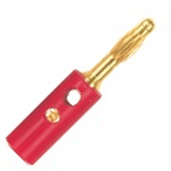PROEL STAGE Spinotto Banana Plug singolo con contatti dorati e manicotto protettivo.