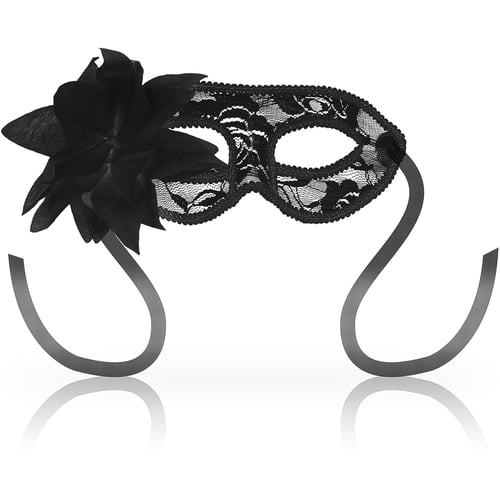 OHMAMA MASKS OHMAMA - MASCHERE MASCHERE IN PIZZO NERO E FIORI