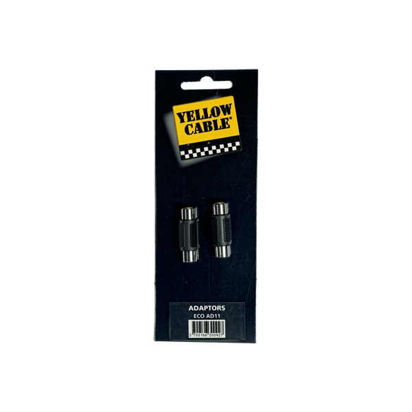Yellow Cable AD11 Adattatore RCA/RCA Femmina 2 Pcs