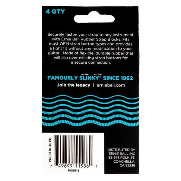 Ernie Ball 5619 Strap Blocks Blue