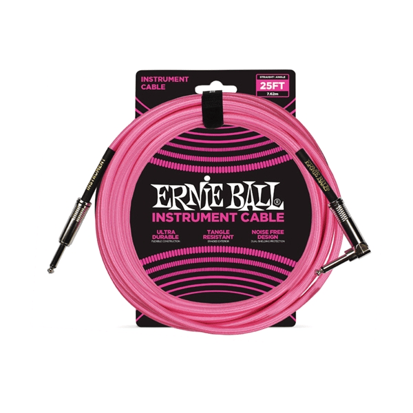 Ernie Ball 6065 Cavo Intrecciato Neon Rosa 7,62 m