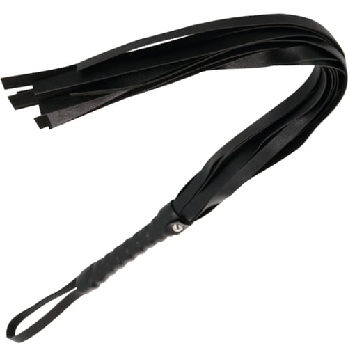 DARKNESS&amp;trade; - FOUET DE BONDAGE NOIR 45 CM