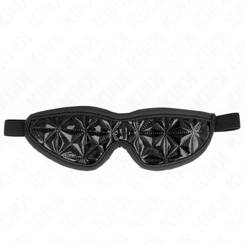 KINK MASKED ALLURE KINK - FASCIA CON MOTIVO A DIAMANTI NERO 20,5 x 6 CM