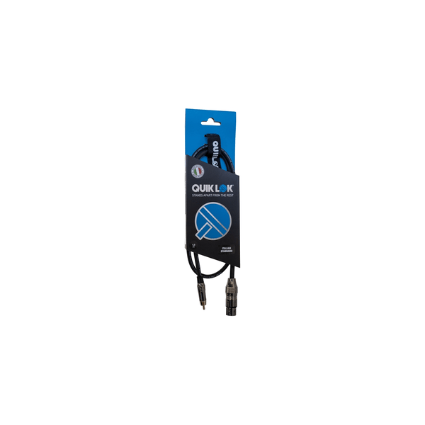 Quik Lok ITST/FRCA-1 XLR F/RCA 1mt