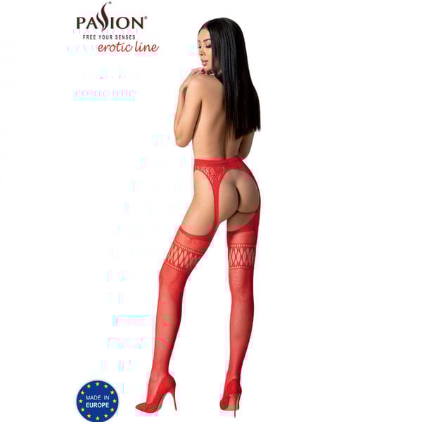 PASSION - S026 CULOTTE STRIP ROUGE TAILLE UNIQUE