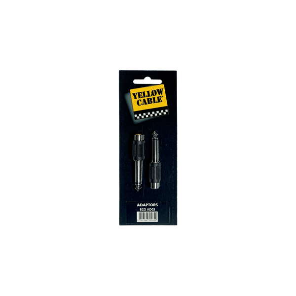 Yellow Cable AD03 Adattatore Jack Mono Maschio/RCA Femmina 2 Pcs