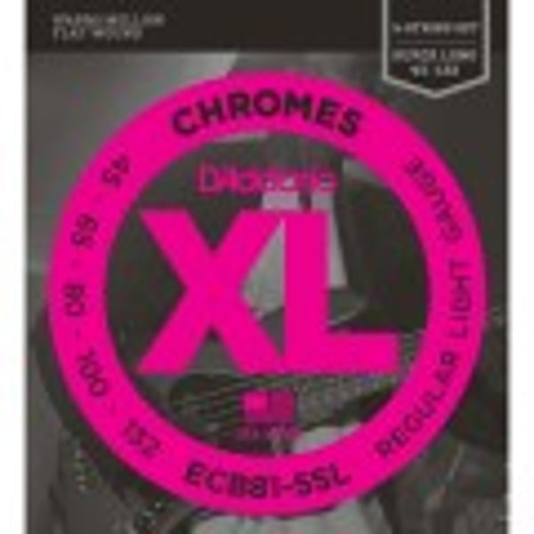 D'ADDARIO 5-String Bass Guitar Strings, Light, 45-132, Super Long Scale. Modello ECB81-5SL