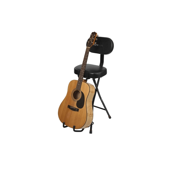 Gator Frameworks GFW-GTR-SEAT Sgabello con stand per chitarra<br>