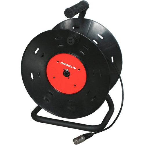 PROEL STAGE Cavo professionale Cat. 5e, assemblato su avvolgitore, con spine RJ45 di alta qualità e connettori NEUTRIK. Lunghezza 15m.