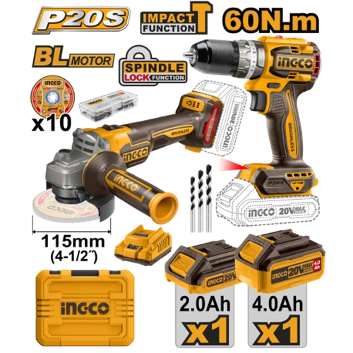 KIT SMERIGLIATRICE CAGLI21154 + TRAPANO CON VALIGETTA