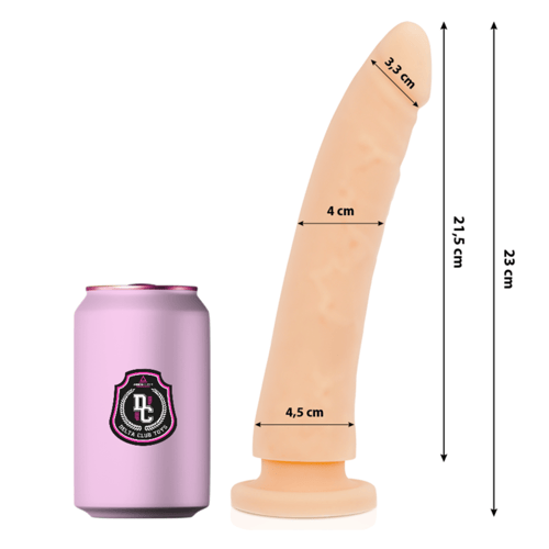 DELTACLUB DELTA CLUB - TOYS DILDO NATURALE IN SILICONE MEDICO 23 CM -O- 4.5 CM
