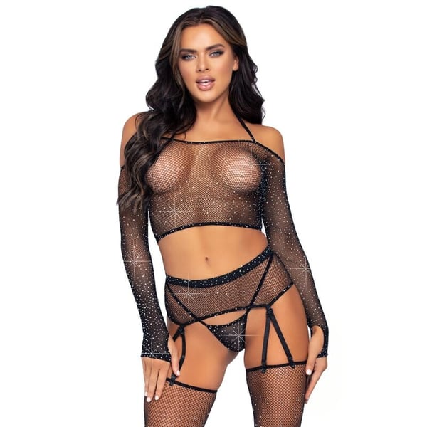 LEG AVENUE SET QUATTRO PEZZI TAGLIA UNICA