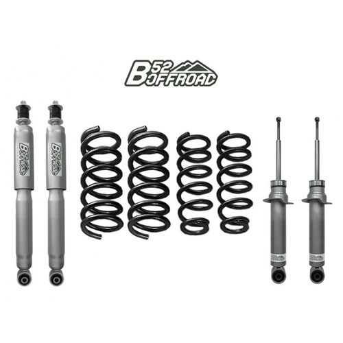 KIT DI RIALZO +4 CM COMPLETO B52 OFFROAD PER MITSUBISHI PAJERO V60 E V80 PASSO CORTO