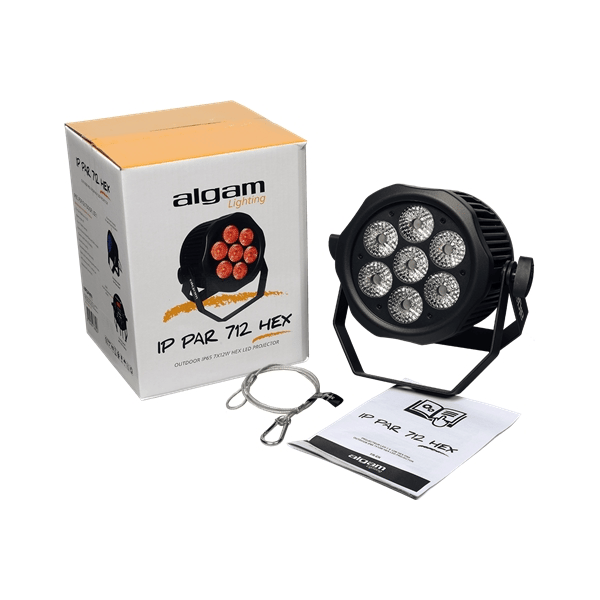 Algam Lighting IP-PAR-712-HEX Proiettore Par LED per Esterni DMX