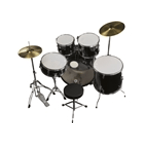 Eko Drums ED-300 Drum kit Black - 5 pezzi