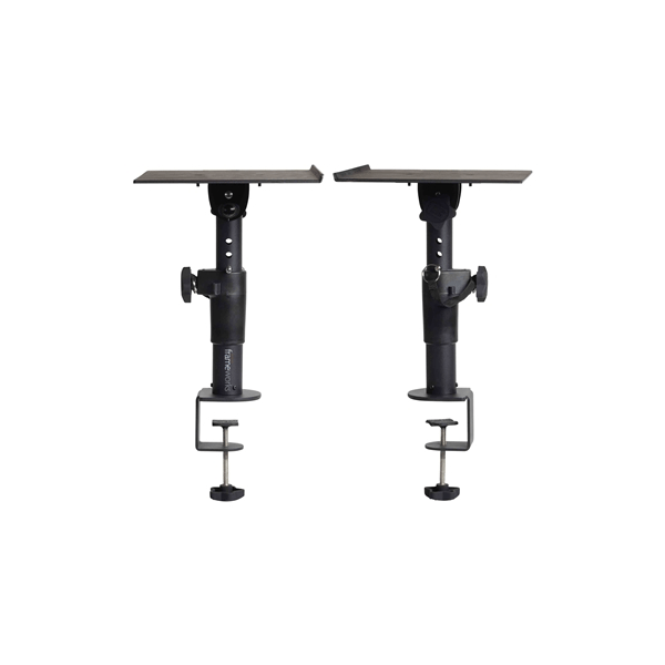 Gator Frameworks GFWSPKSTMNDSKCMP Supporto Clamp-On per monitor da studio