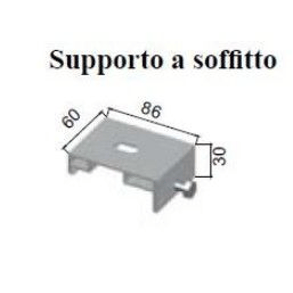 Supporto a soffitto Schartec per console tenda da sole E3400 montaggio Supporto a soffitto Schartec per console tenda da sole E3400 montaggio