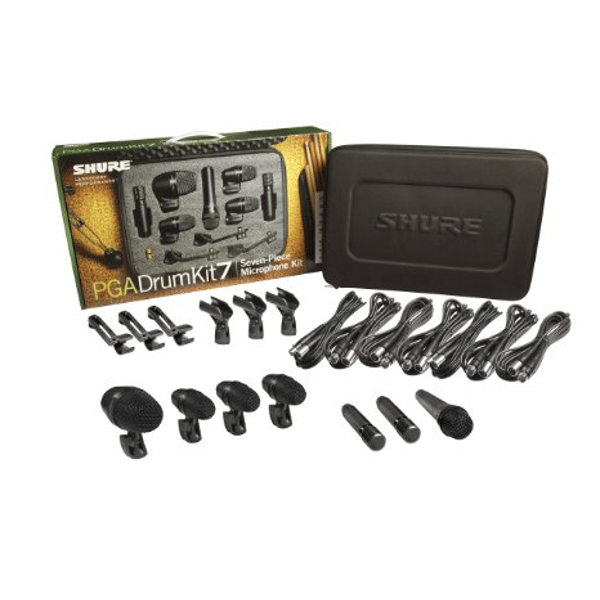SHURE CENTRE SHURE PGA DRUMKIT 7 DRUM SET 7 MICROFONI PER BATTERIA GARANZIA 5 ANNI 1 PGA57 + 3 PGA56 + 1 PGA52 + 2 PGA81 - GARANZIA ESTENDIBILE 5 ANNI -