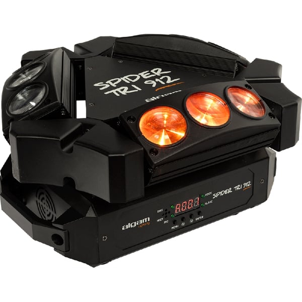 Algam Lighting SPIDER-TRI-912 Mini Barre Motorizzate Beam 9x12W