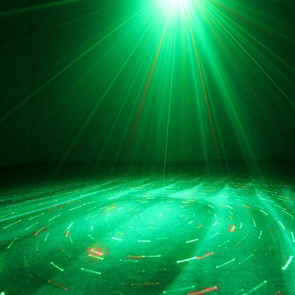 EXTREME WATER WAVE DOPPIO EFFETTO LUCE LED RGB 3x3w INDOOR + LASER RG STELLE GALASSIE + TELECOMANDO REMOTO