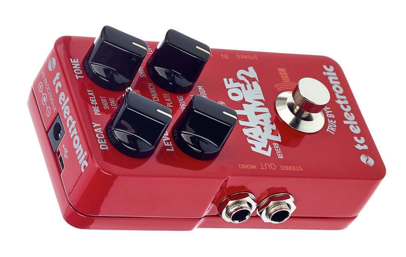 TC ELECTRONIC HALL OF FAME 2 RIVERBERO A PEDALE PER CHITARRA TRUE BYPASS  TECNOLOGIA MASH + 3 SLOT TONEPRINT USB