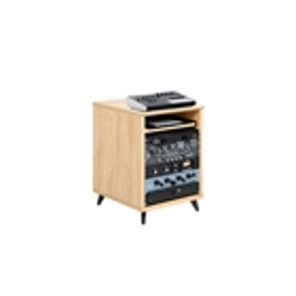 Gator Frameworks GFW-ELITEDESKRK-MPL Rack studio 10U in finitura acero naturale<br>