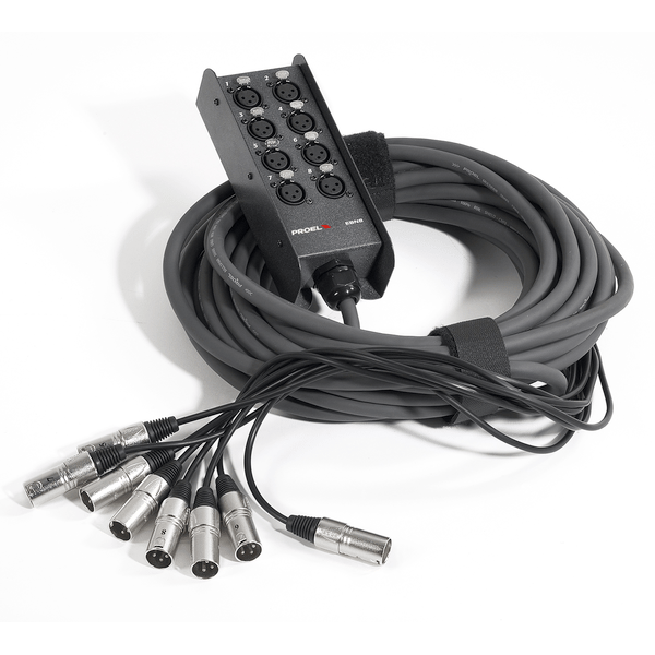PROEL STAGE Sistema di distribuzione Audio - 8 canali. Numero canali 8, Lunghezza 10mt