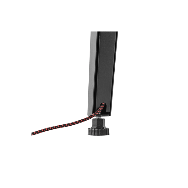Gator Frameworks GFW-ELITEKEYTBL61-BLK Workstation in legno nera per tastiere fino a 61 tasti<br>