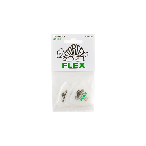 Dunlop 456P.88 Tortex Flex Triangle .88 mm Pack/6