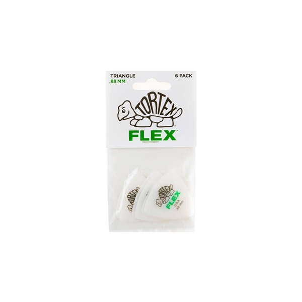 Dunlop 456P.88 Tortex Flex Triangle .88 mm Pack/6