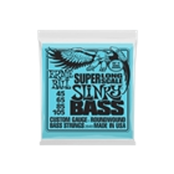 Ernie Ball 2849 Nickel Wound 4 corde scala Super Lunga 45-105