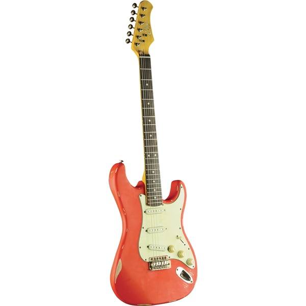 Eko Guitars S-300 Relic Fiesta Red