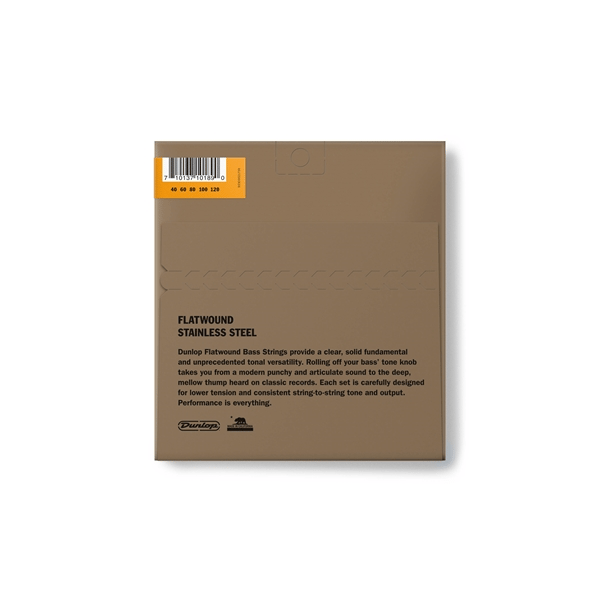 Dunlop DBFS40120M Corde basso Flatwound Light Scala media Set/5