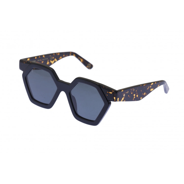メガネ KYME Kyme - OWEN CON 1 - OPTICAL GLASSES - glossy black Kyme Eyewear Christie: rhomboidal sunglasses. Color Glossy