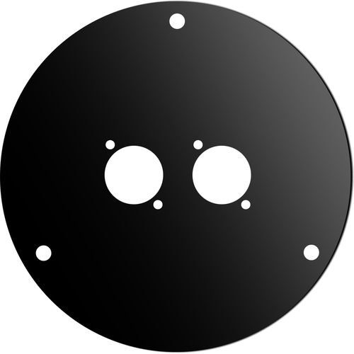 PROEL STAGE Disco frontale in acciaio verniciato nero per AV185, dotato di 2 fori per connettori di tipo D.