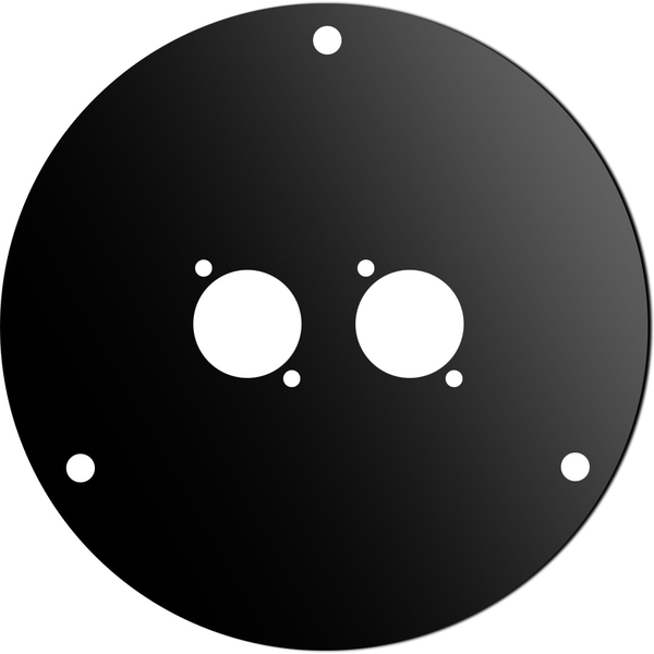PROEL STAGE Disco frontale in acciaio verniciato nero per AV185, dotato di 2 fori per connettori di tipo D.