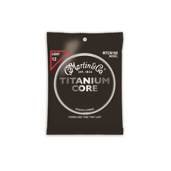 Martin &amp; Co. MTCN160 Titanium Core Acoustic Strings Light 12-55