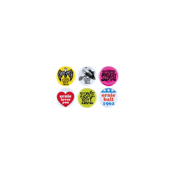 Ernie Ball 4009 1" Assorted Buttons 6pk