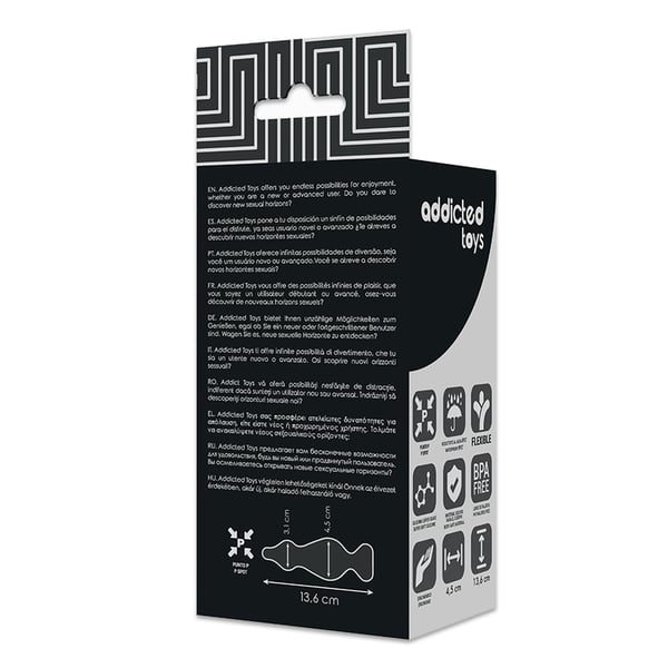 ADDICTED TOYS ANAL SEXUAL PLUG 13.6CM SCHWARZ